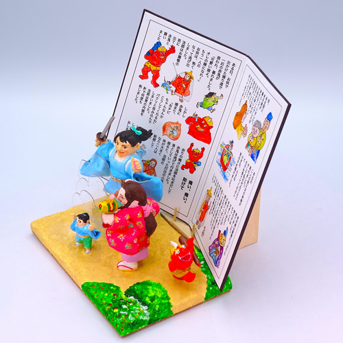 絵本から飛び出したシリーズ 粘土人形「一寸法師」その2 その他人形