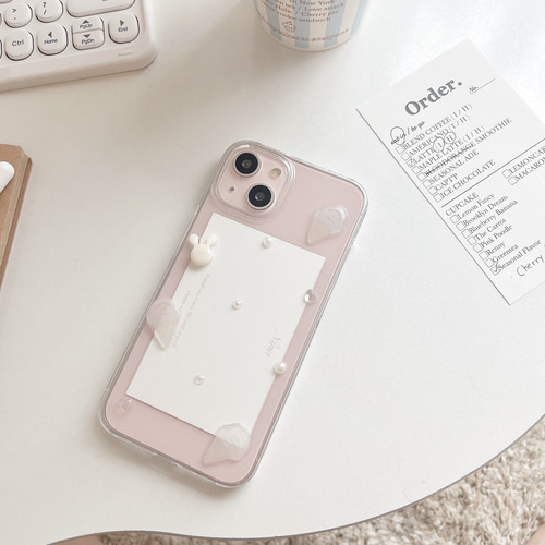 大人気シリーズ！】くまとうさぎのうるうるアイスクリーム iPhone