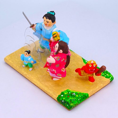 絵本から飛び出したシリーズ 粘土人形「一寸法師」その3 その他人形