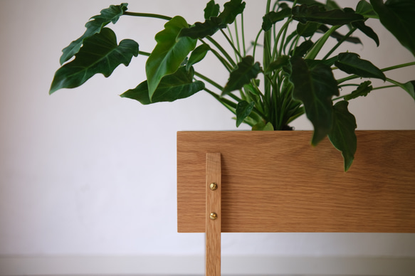 プランタースタンド OAK無垢材 一輪挿し・花瓶・花器 unknown 通販