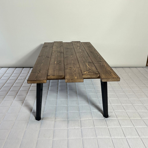 ズラシ/ウォルナット（ワックス仕上げ）】折りたたみ式ローテーブル