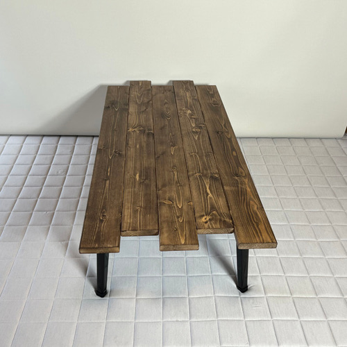 ズラシ/ウォルナット（ワックス仕上げ）】折りたたみ式ローテーブル