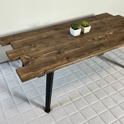 ズラシ/ウォルナット（ワックス仕上げ）】折りたたみ式ローテーブル