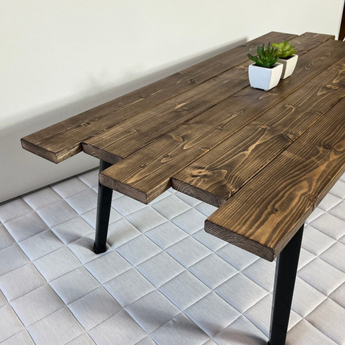 ズラシ/ウォルナット（ワックス仕上げ）】折りたたみ式ローテーブル