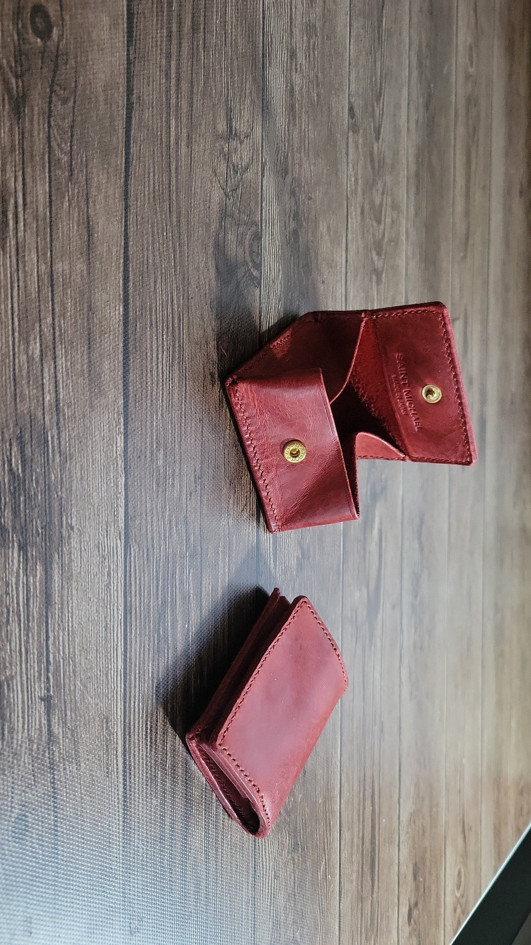 [国産ヌメ革] ボックス型コインケース小銭入れ "手縫い" ハンドメイド