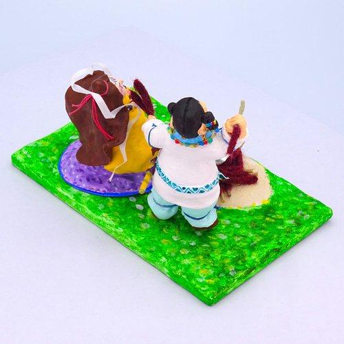 絵本から飛び出したシリーズ 粘土人形「因幡の白兎」その2 その他人形