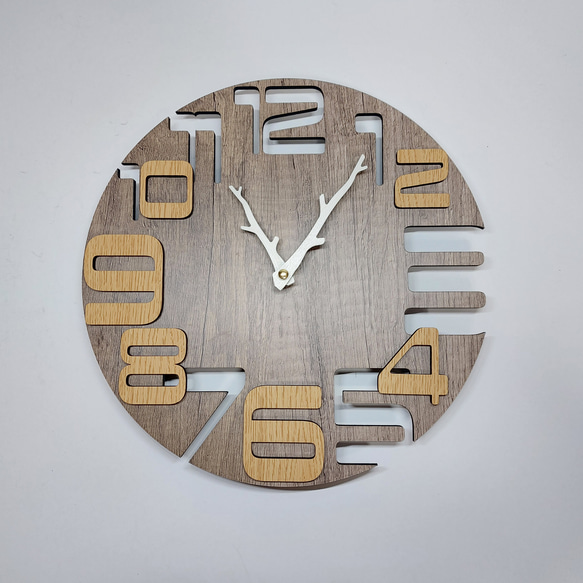 北欧風　立体的な鳥のデザイン木製掛け時計　静音タイプ 北欧風 立体的な鳥のデザイン木製掛け時計 静音タイプ 北欧風 立体的