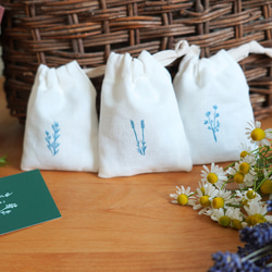 サシェ ローズ＆ラベンダー プチギフト ウェディング リネン 巾着