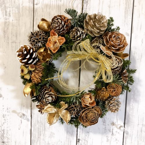 造花XmasリースNo.1