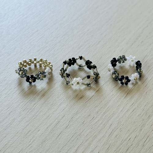 翡翠ビーズブレスレットとリングセット ビーズアクセサリー ブレスレット・指輪 7点セット - メルカリ