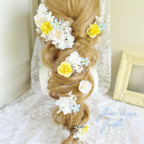 ヘッドドレス成人式 結婚式75 半量】 髪飾り ウェディング 成人式 前撮り ✧ ピンク×紫×白