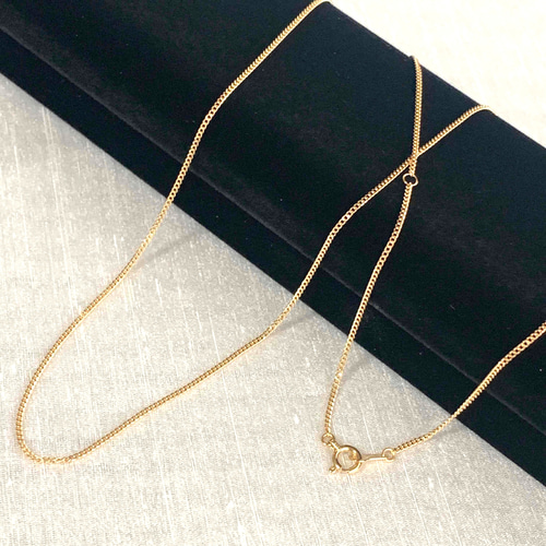 地金*18金【喜平チェーンネックレス 50cm 約2.0g】黒化粧箱入 地金*18金【喜平チェーンネックレス 50cm 約2.0g】黒化粧箱入