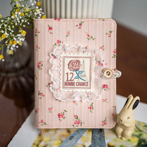 アンティーク　カルネ　メモ帳　ビーズ刺繍 ビーズ刺繍折財布(#052 多色菊柄) | 柏ビーズ