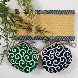 copi✖️あちゃちゅむ 陶器製 人形顔デザインの緑色がま口バッグ copi✖️あちゃちゅむ 陶器製 人形顔デザインの緑色がま口バッグ