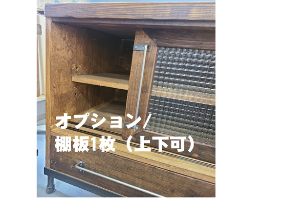 SLIDING ２DOOR RECORD STOCKER　/LPレコード収納 11枚目の画像