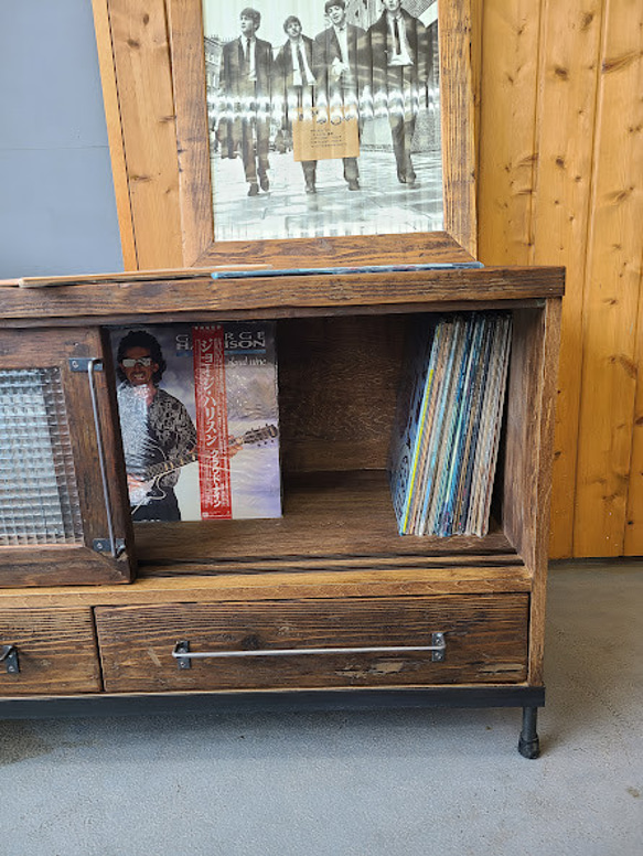 SLIDING ２DOOR RECORD STOCKER　/LPレコード収納 6枚目の画像