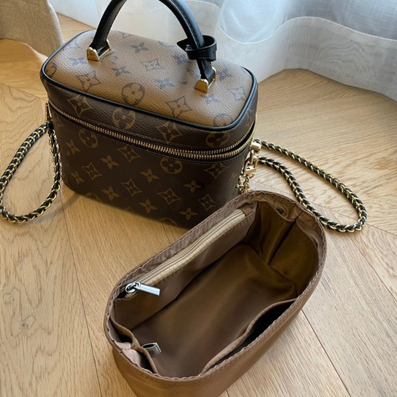 LV Vanity ルイヴィとん ヴァニティ インナーバッグ 3色 防水 収納 軽い 色落ちにくい ナイロン作り