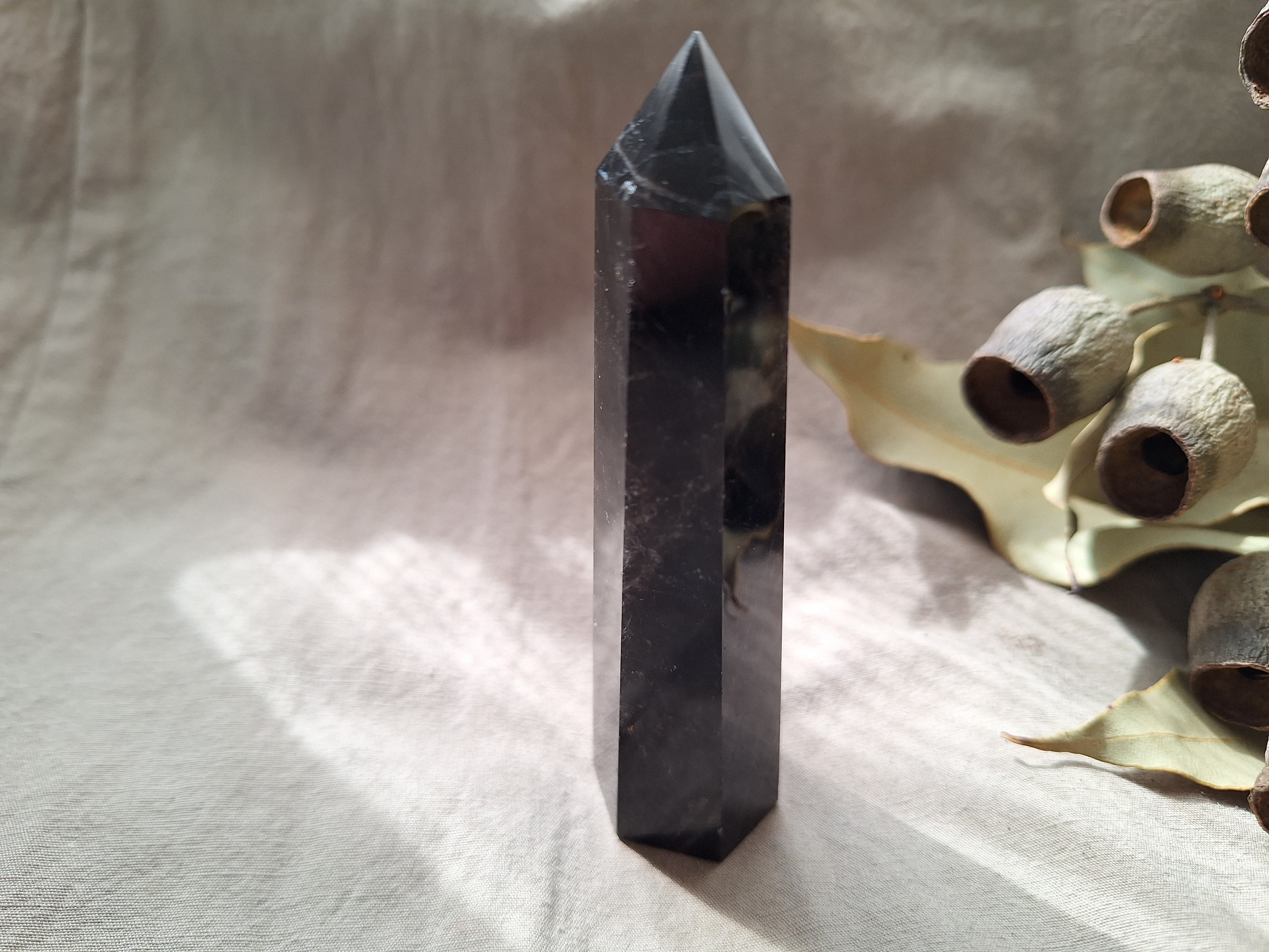 モリオン  （黒水晶） 六角柱  ポイント ④