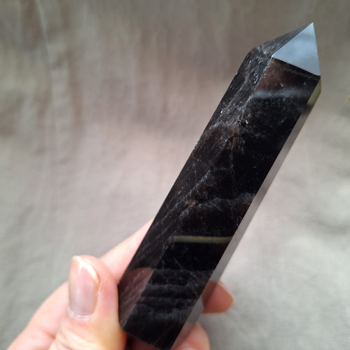 モリオン （黒水晶） 六角柱 ポイント ④ その他インテリア雑貨