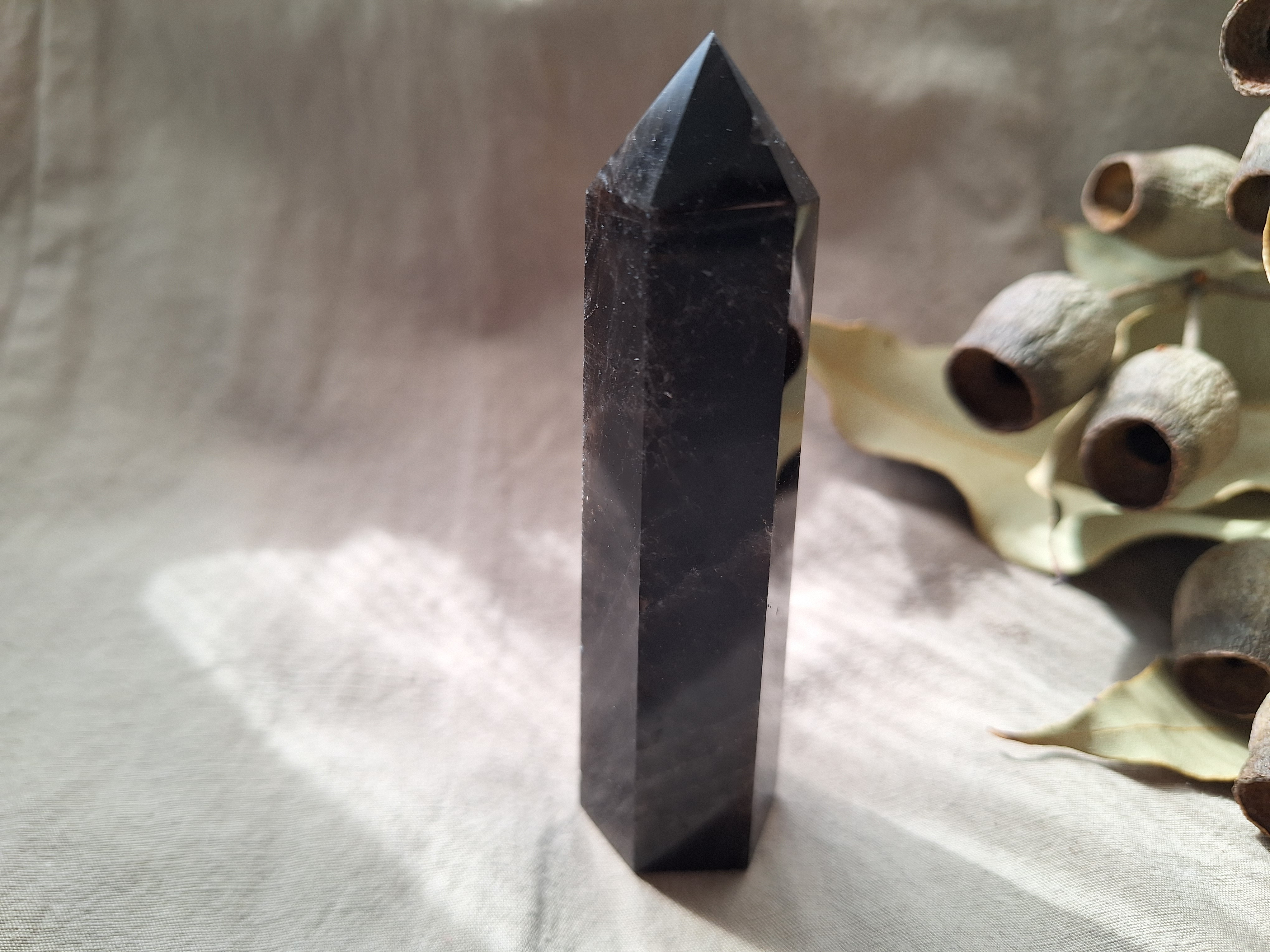 モリオン  （黒水晶） 六角柱  ポイント ④