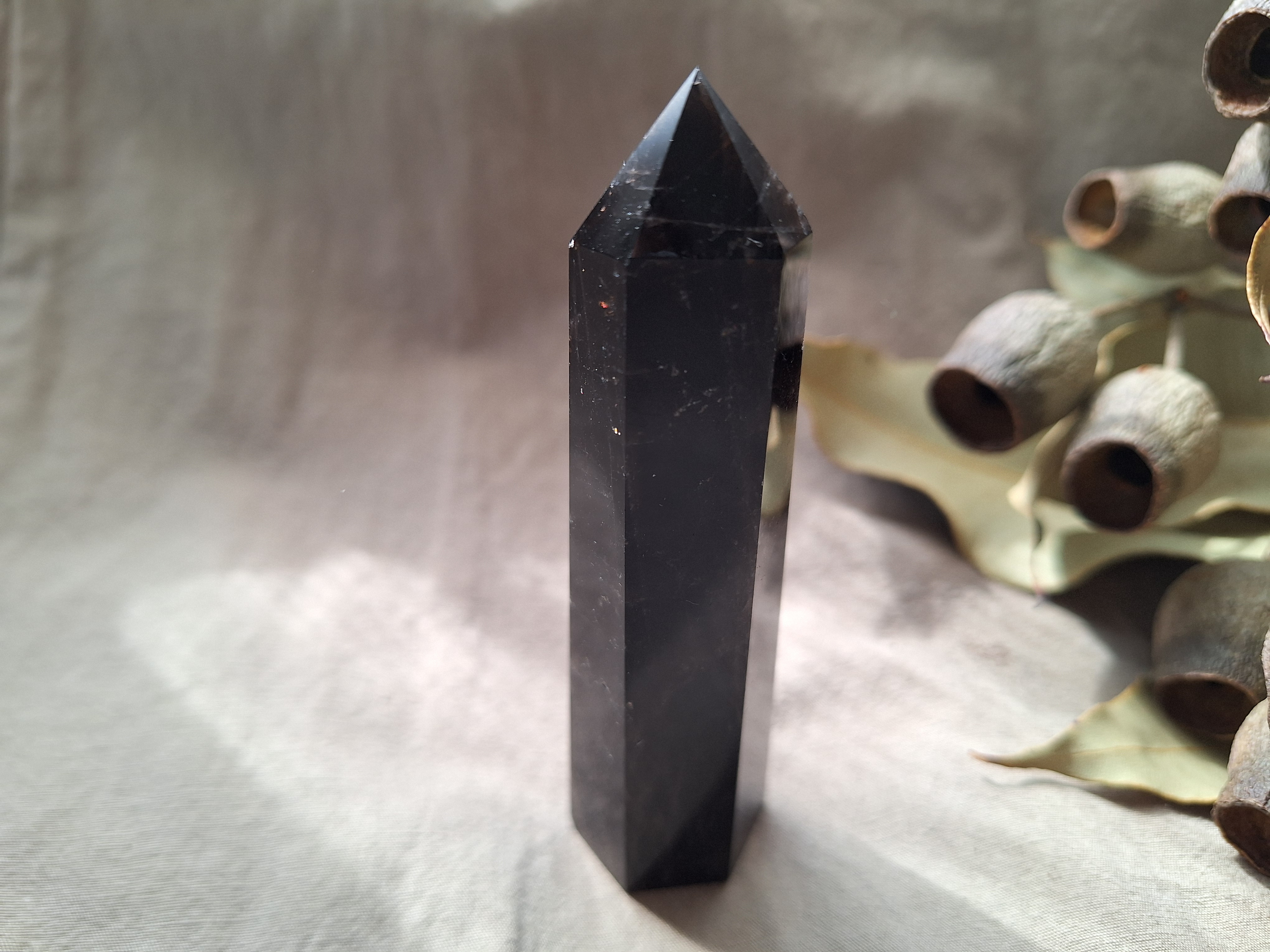 モリオン  （黒水晶） 六角柱  ポイント ④