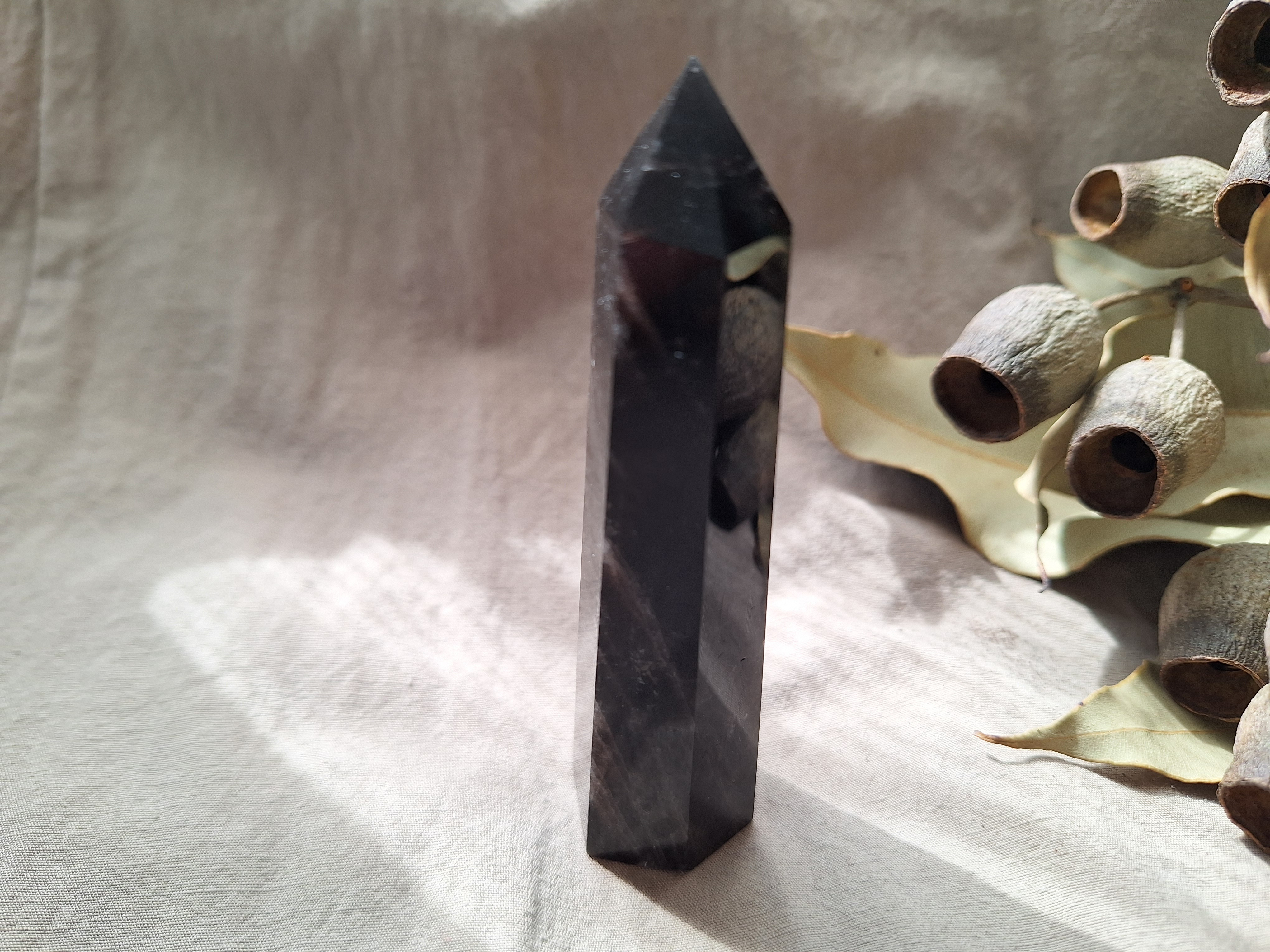 モリオン  （黒水晶） 六角柱  ポイント ④
