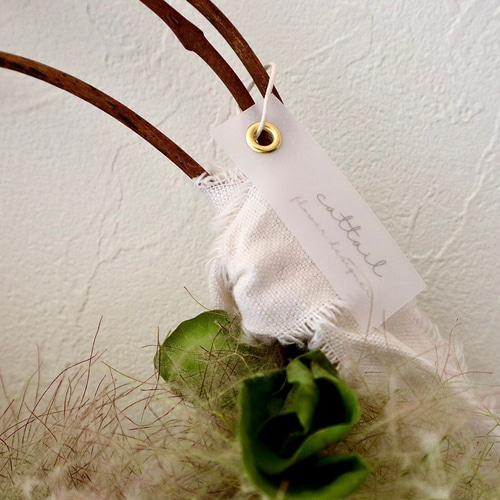 スモークツリーのふわふわハーフリース リース aki 通販｜Creema  