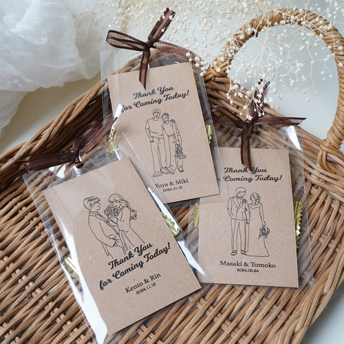 ウェディング サンキューカード サンキュータグ サンクスカード
