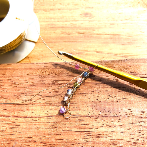 美品　希少　バイカラートルマリン　リング　ハンドメイド　k14gf 15号 美品 希少 バイカラートルマリン リング ハンドメイド k14gf 15号