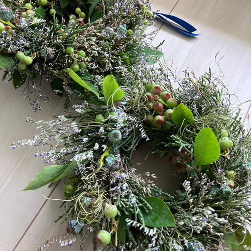 フレッシュリース ナチュラルリース ドライフラワー 野花の小道で