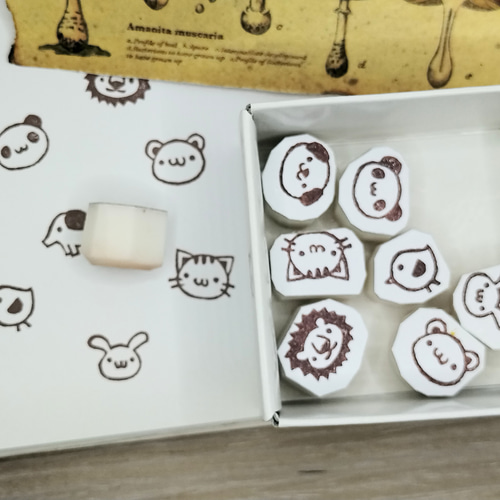 消しゴムはんこ（227）・おせち - こやぎのはんこ_stamp