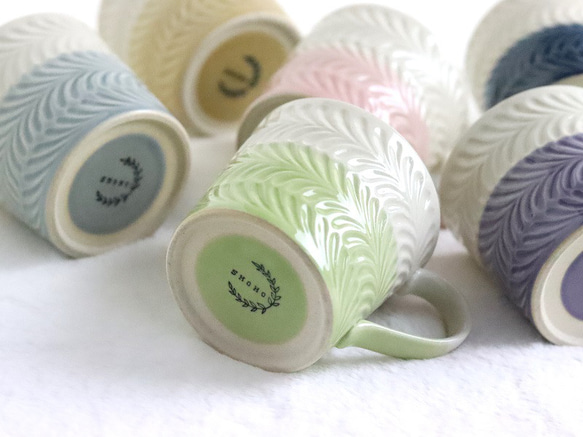 【波佐見焼　マグカップ】ローズマリー　マグカップ　＋Pink 3枚目の画像