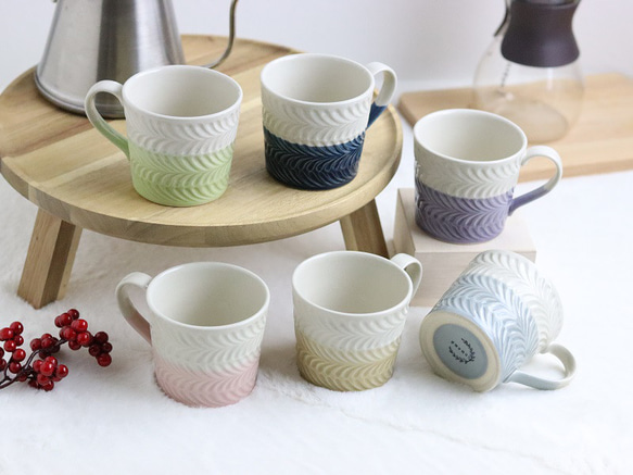 【波佐見焼　マグカップ】ローズマリー　マグカップ　＋Pink 4枚目の画像