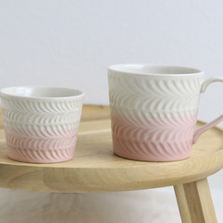 【波佐見焼　マグカップ】ローズマリー　マグカップ　＋Pink 2枚目の画像