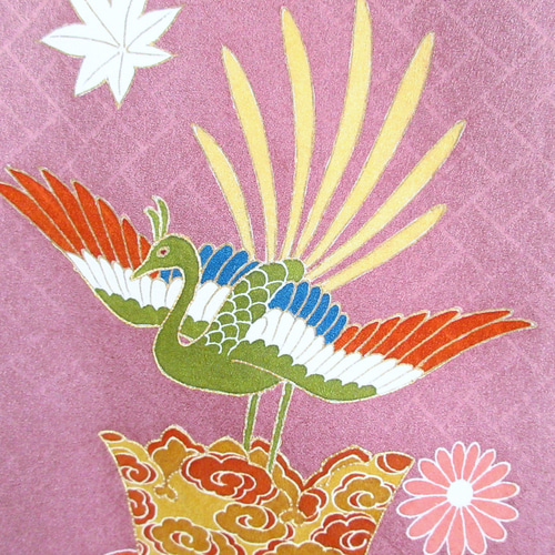 大きめサイズ】着物ドレス◎鳳冠◎細見え縦長シルエット&オール  