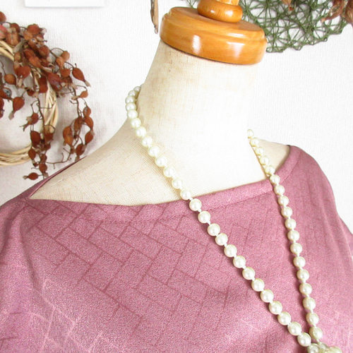 大きめサイズ】着物ドレス◎鳳冠◎細見え縦長シルエット&オール  