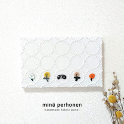 ファブリックパネル ミナペルホネン タンバリン 白 バードバード