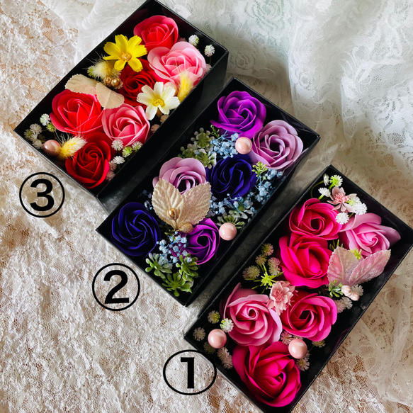 ソープフラワーBOXアレンジ アートフラワー アトリエ Dream 通販