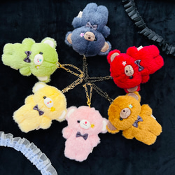 即日発送】病みかわクマちゃん☆バッグチャーム[全6種類] ぬいぐるみ