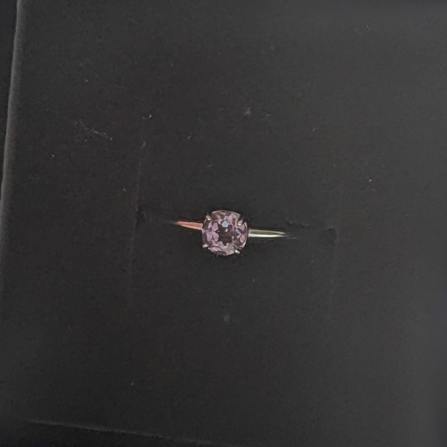 再販x7【6月誕生石】合成アレキサンドライト SV925　４mm　ファセットカット Creema限定