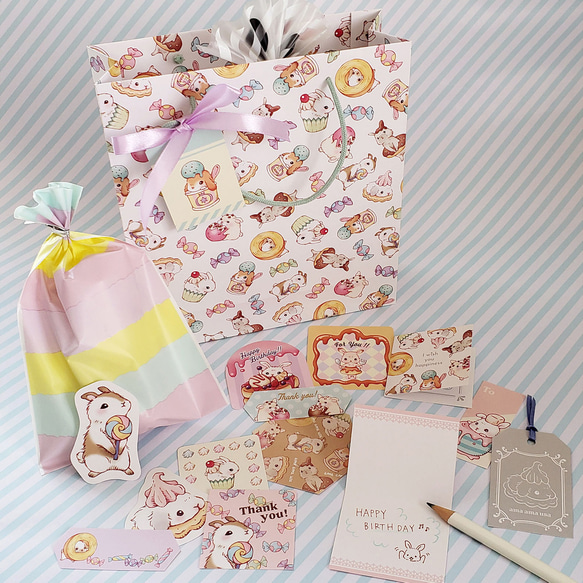 あまあまうさタグ＆カードセット 5枚目の画像