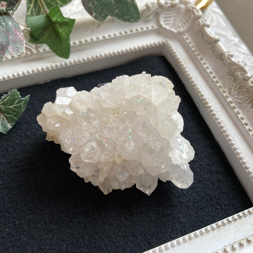 【超希少】原石 アナンダライトイリデッセントレインボークォーツ 原石 IR9 天然レインボークォーツ～！！ インド産『アナンダライト』原石 約