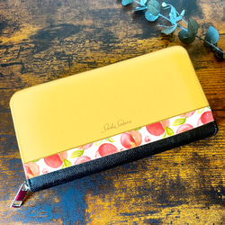 夏のひまわりの長財布 花 財布 長財布 ひまわり 長財布 ShibaSakura