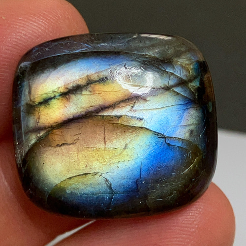ラブラドライト[722] 24x22mm 34Cts 天然石 ／ ルース ／カボション