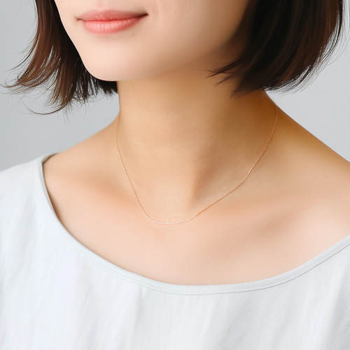 再販】夏おしゃれ✨つけっぱなし K10 シンプル 華奢 チェーン