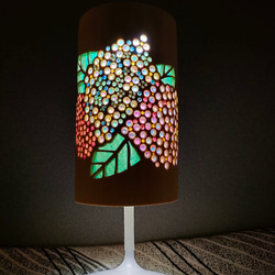 紫陽花 竹灯籠 ランプ 竹あかり スタンドライト・テーブルランプ