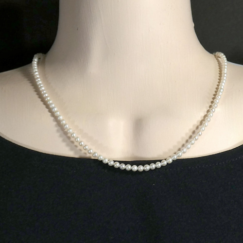 アコヤ真珠ベビーパール ロングネックレス アコヤ真珠 ベビーパールロングネックレス 3-3.5mm 80cm セミ