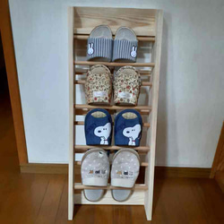 専用ページ【受注制作】4足収納可♡男前スリッパラック 木製 ハンドメイド 専用ページ【受注制作】4足収納可♡男前スリッパラック 木製