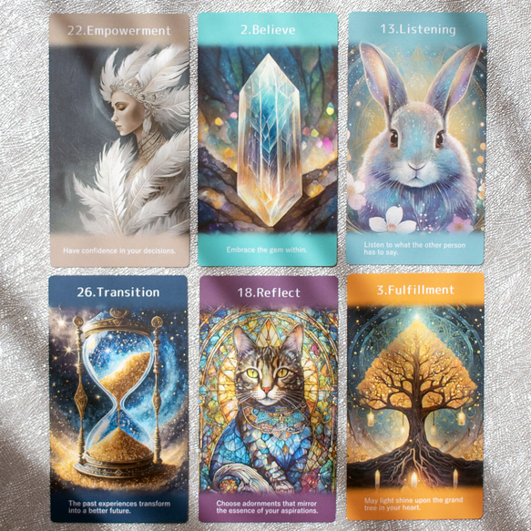 第4刷＊勇気と一歩踏み出す力をあなたに＊心理士が作るオラクルカード「ReYOU Design CARDS」 8枚目の画像