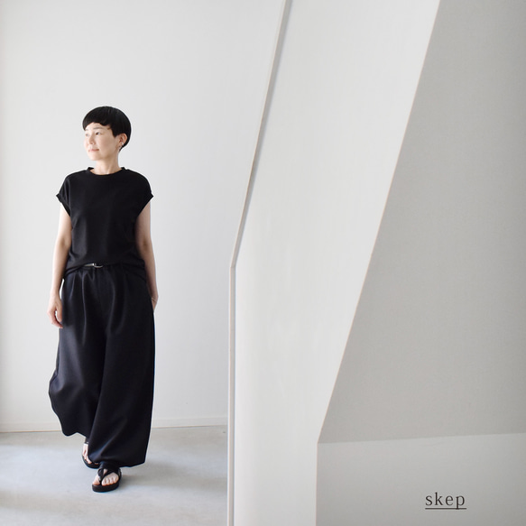 変形ワイドスラックス 黒 新品】BAOVICTO バオヴィクト 変形ワイド